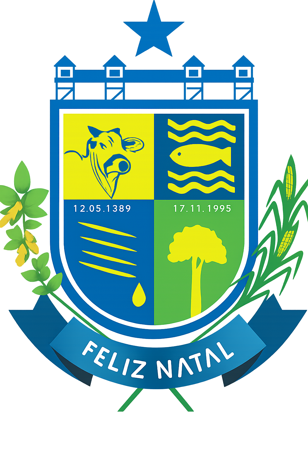 Brasão de Feliz Natal